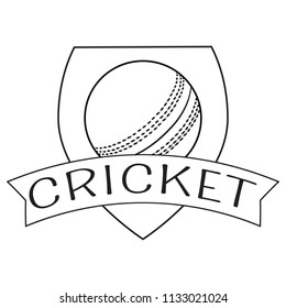 Abstract Cricket Label