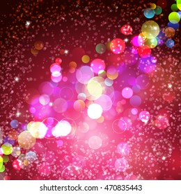 Abstractas fondo carmesí. Ilustración vectorial para el día de San Valentín y carteles de Navidades, tarjetas de felicitación de vacaciones, proyectos impresos y de Web.
