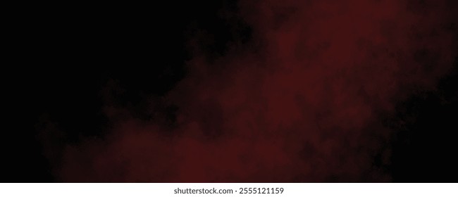 Abstract Crimson Mist and Smoke Creating a Surreal Atmosphere with Dark Tones and a Haunting Aesthetic
