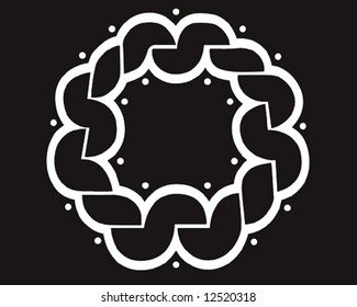 abstract crop circle design made by extraterrestrial people