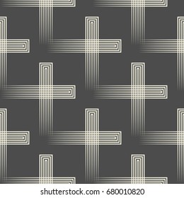 Resumen de fondo cruzado. Patrón de cuadrícula sin inconvenientes. Textura geométrica vectorial