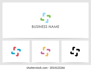 Abstract Cross Capsule Logo Design