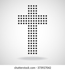 Abstract cross. Christian Symbol. Vector illustration. Eps10