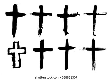Abstract Cross or Crucifix - Hand Drawn