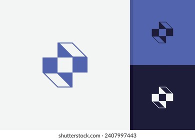 abstract cross logo design icon vector template