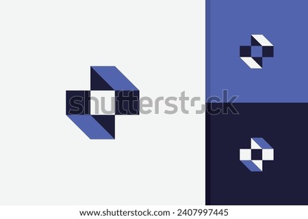 abstract cross logo design icon vector template