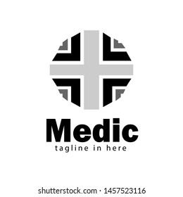 abstract cross logo design inspiration