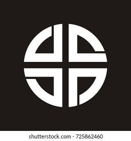 Abstract Cross logo design template vector