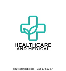 Abstract Cross Medical Healthcare Logo For Doctor Clinic and Hospital Template Vector