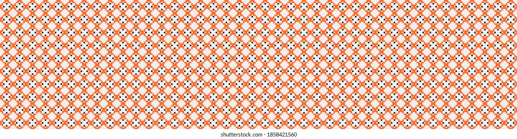 Abstract Cross Pattern Dots generative computational art illustration