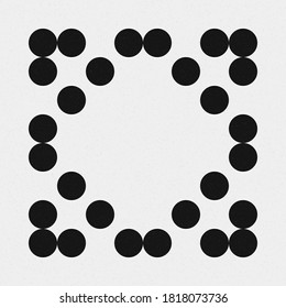Abstract Cross Pattern Dots Logo generative computational art illustration
