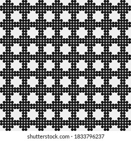 Abstract Cross Pattern Dots Logo generative computational art illustration