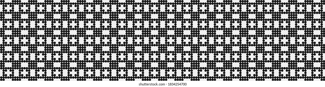 Abstract Cross Pattern Dots Logo generative computational art illustration