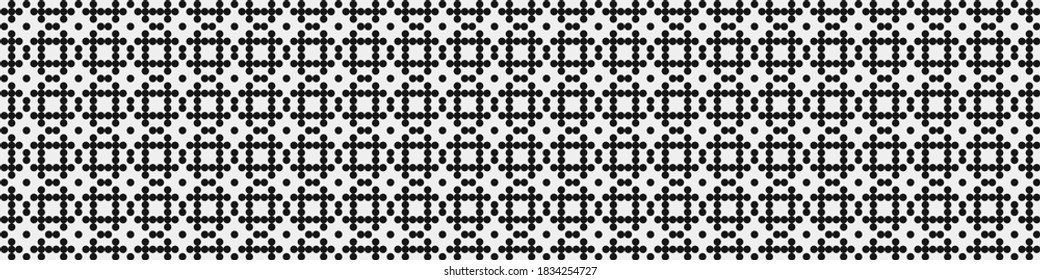 Abstract Cross Pattern Dots Logo generative computational art illustration