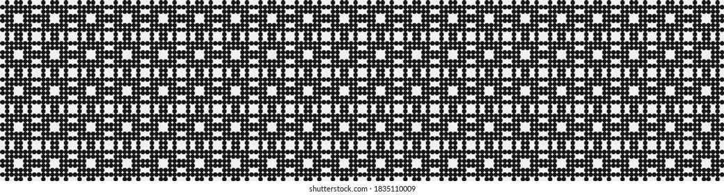 Abstract Cross Pattern Dots Logo generative computational art illustration