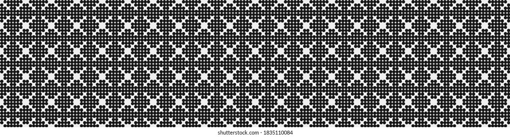 Abstract Cross Pattern Dots Logo generative computational art illustration