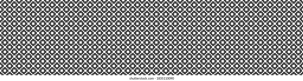 Abstract Cross Pattern Dots Logo generative computational art illustration