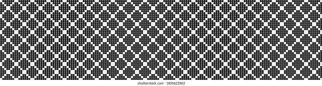 Abstract Cross Pattern Dots Logo generative computational art illustration