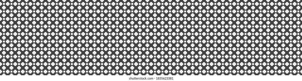 Abstract Cross Pattern Dots Logo generative computational art illustration