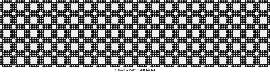 Abstract Cross Pattern Dots Logo generative computational art illustration