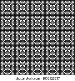 Abstract Cross Pattern Dots Logo generative computational art illustration