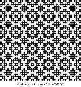 Abstract Cross Pattern Dots Logo generative computational art illustration