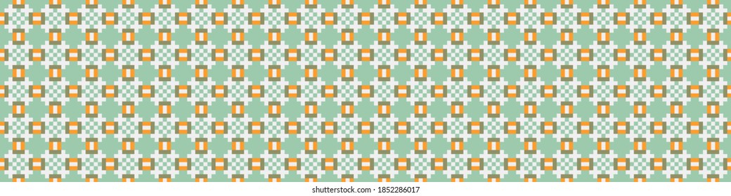 Abstract Cross Pattern Dots Logo generative computational art illustration