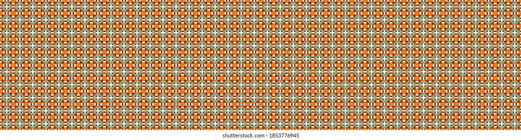 Abstract Cross Pattern Dots Logo generative computational art illustration