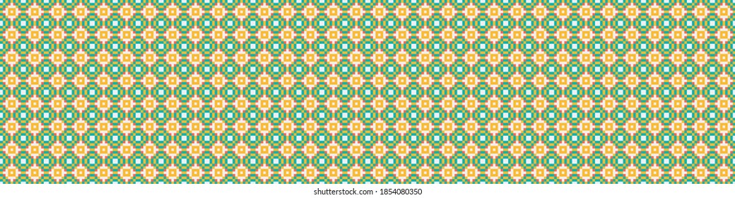 Abstract Cross Pattern Dots Logo generative computational art illustration