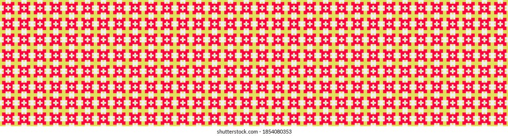 Abstract Cross Pattern Dots Logo generative computational art illustration