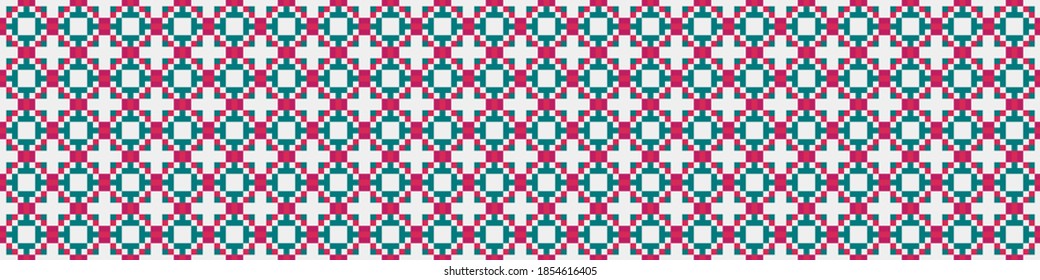 Abstract Cross Pattern Dots Logo generative computational art illustration