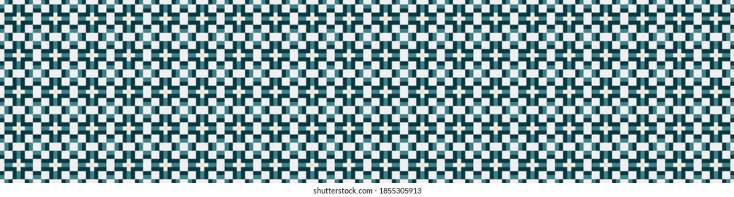 Abstract Cross Pattern Dots Logo generative computational art illustration