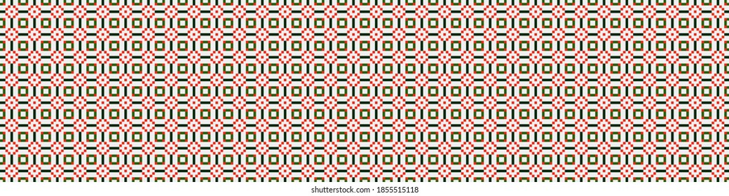 Abstract Cross Pattern Dots Logo generative computational art illustration
