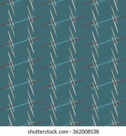 Abstract cross pattern emerald gray. Vector