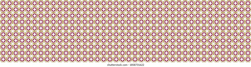 Abstract Cross Pattern generative computational art illustration