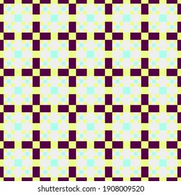 Abstract Cross Pattern generative computational art illustration