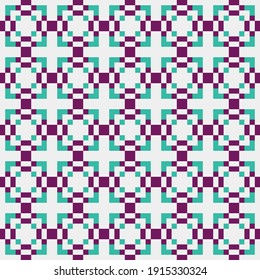 Abstract Cross Pattern generative computational art illustration