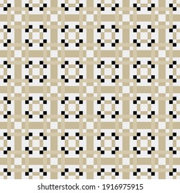 Abstract Cross Pattern generative computational art illustration