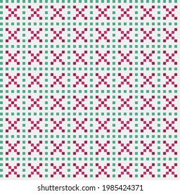 Abstract Cross Pattern generative computational art illustration