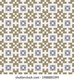 Abstract Cross Pattern generative computational art illustration