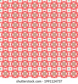 Abstract Cross Pattern generative computational art illustration