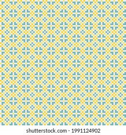 Abstract Cross Pattern generative computational art illustration
