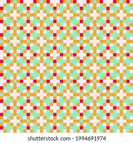 Abstract Cross Pattern generative computational art illustration