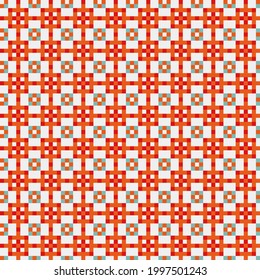 Abstract Cross Pattern generative computational art illustration