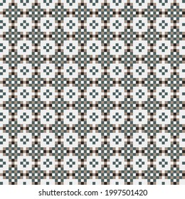 Abstract Cross Pattern generative computational art illustration