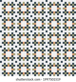 Abstract Cross Pattern generative computational art illustration