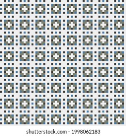 Abstract Cross Pattern generative computational art illustration