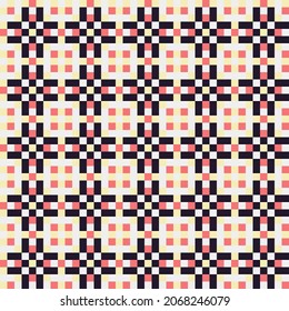 Abstract Cross Pattern generative computational art illustration