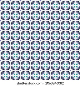 Abstract Cross Pattern generative computational art illustration