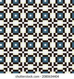 Abstract Cross Pattern generative computational art illustration